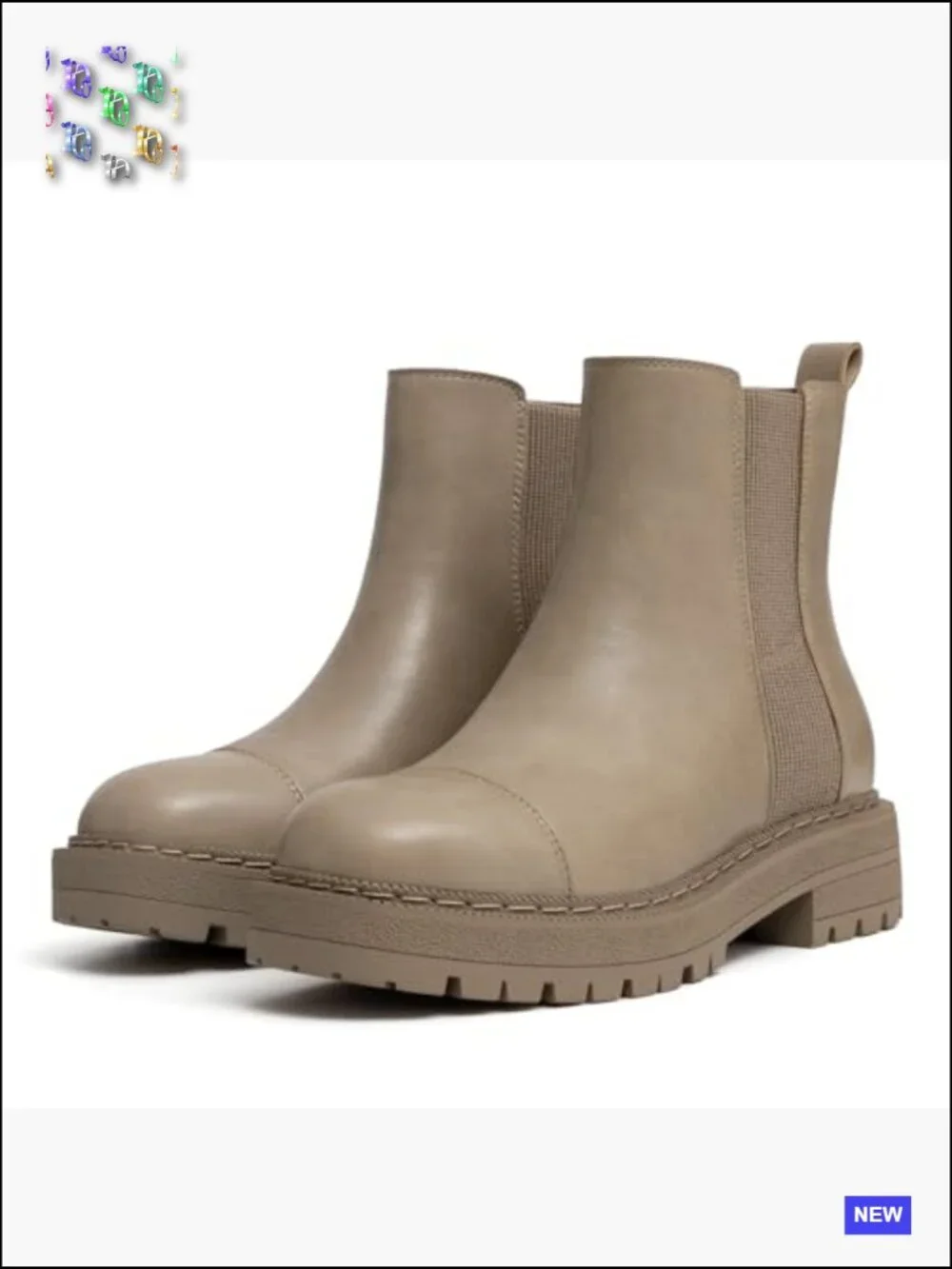 Chelsea Boots Platform Chunky Heel Slip On Elastic Lug Sole Ankle Booties